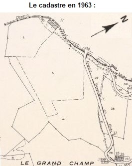 Le cadastre en 1963  St Pierre de Genebroz